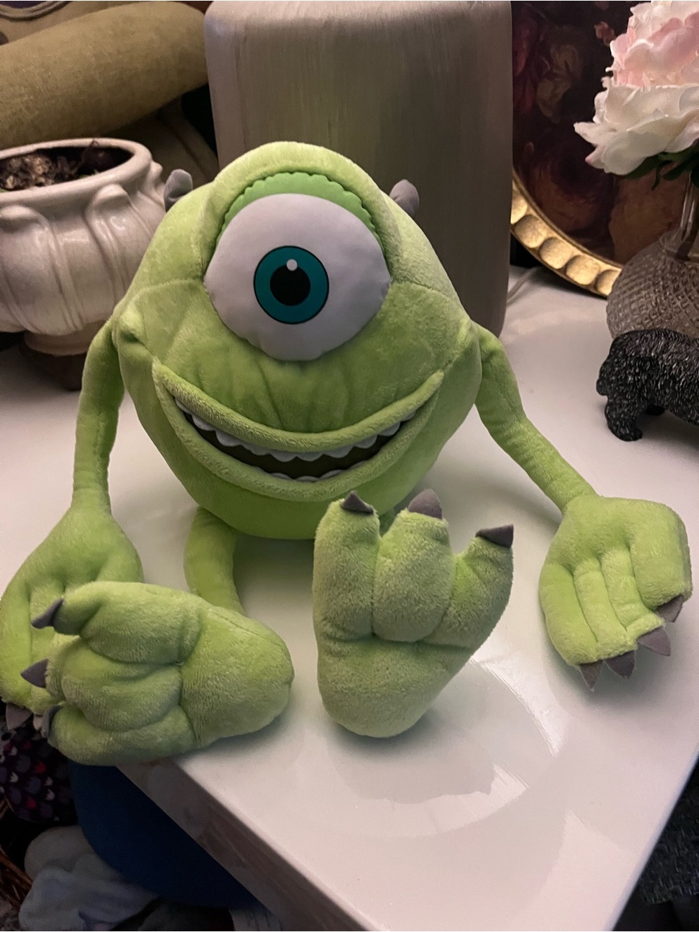 Disney Monsters, Inc. Mike Wazowski Plush - Bright Green